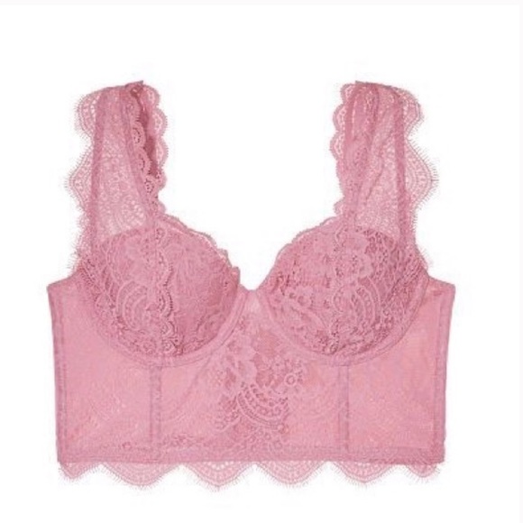 Victoria’s Secret Floral Lace Longline Demi Bra - Picture 4 of 8